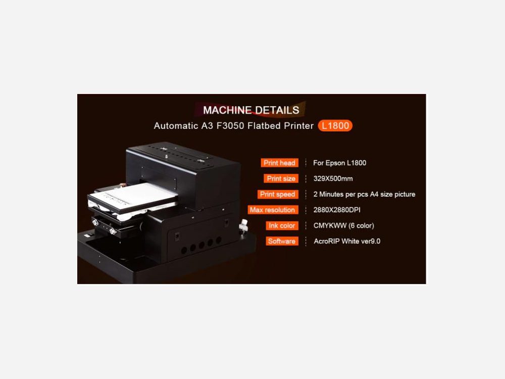 Digital Printing A3 flatbed printer